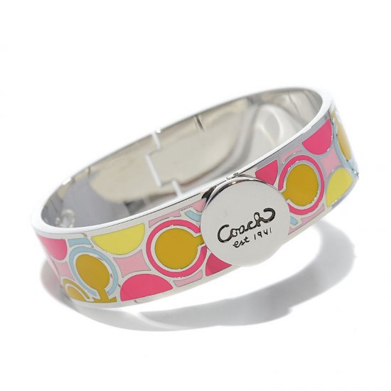 Coach Linked Signature C Pink Bracelets AKQ Coach Linked Signature C Pink Bracelets AKQ